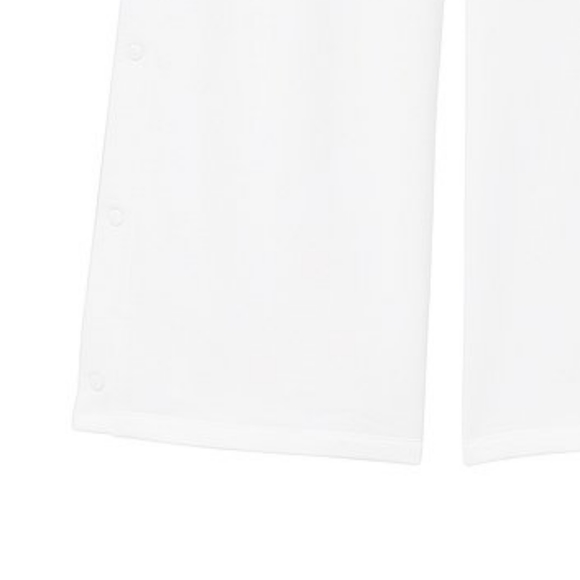 Victoria's Secret wide leg snap pant sz. M NWT white - Picture 5 of 7